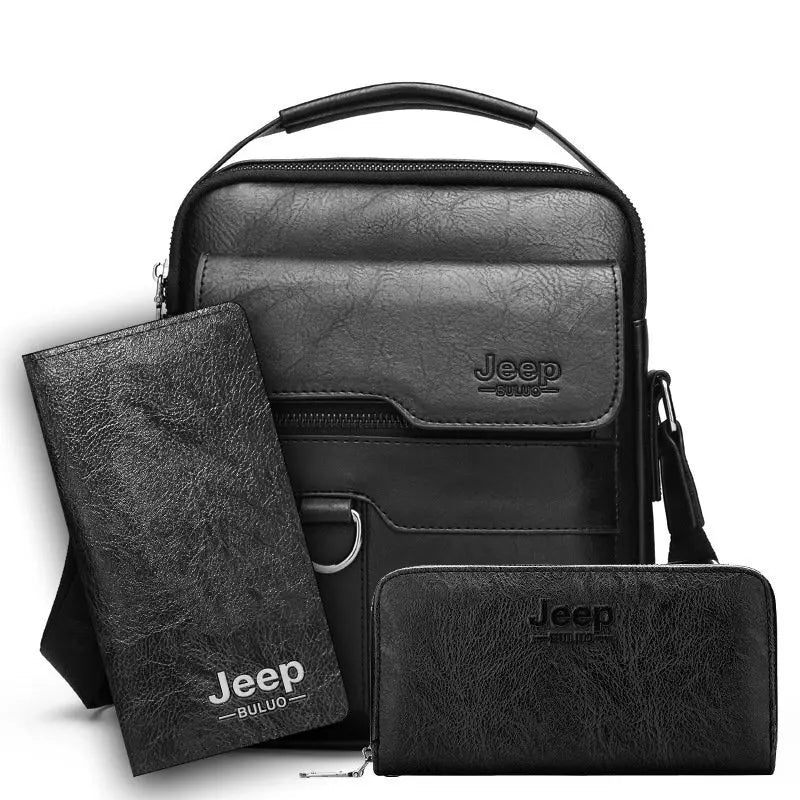 Vintage PU Leather Messenger Bag for Men | Stylish Crossbody Satchel - My Web Bazaar
