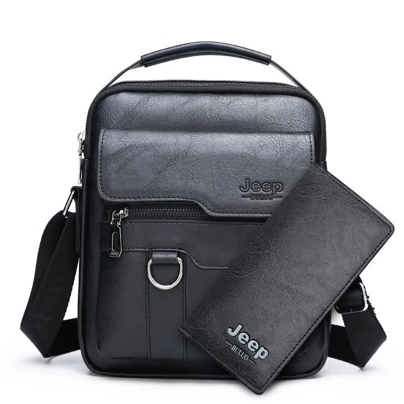 Vintage PU Leather Messenger Bag for Men | Stylish Crossbody Satchel - My Web Bazaar