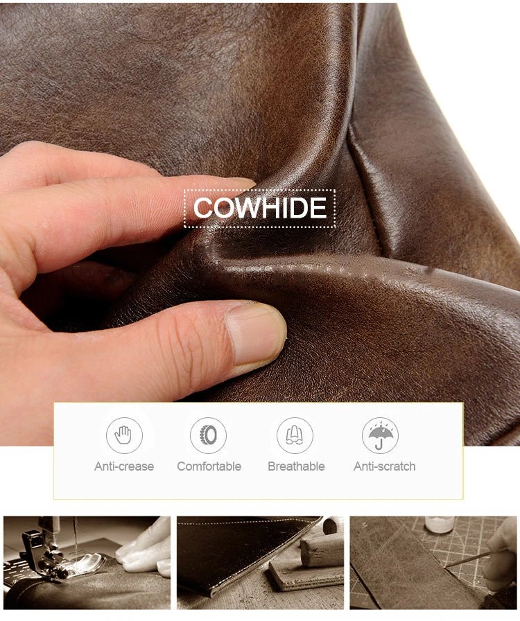 Vintage PU Leather Messenger Bag for Men | Stylish Crossbody Satchel - My Web Bazaar