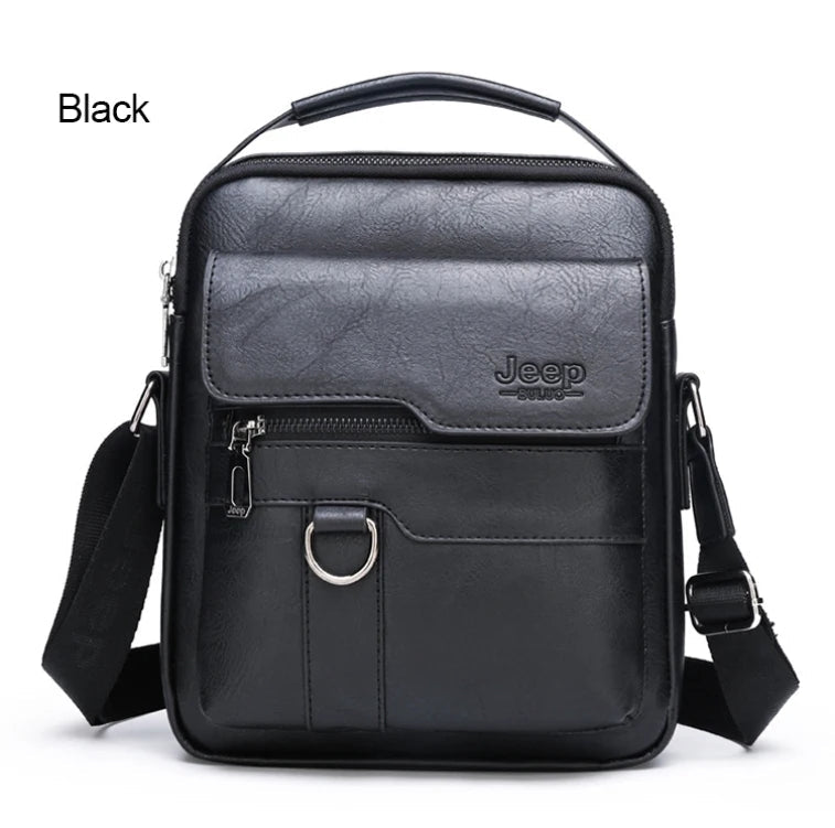 Vintage PU Leather Messenger Bag for Men | Stylish Crossbody Satchel - My Web Bazaar