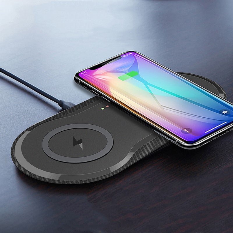 Wireless Charger Dual Mobile Phone Charger - My Web Bazaar