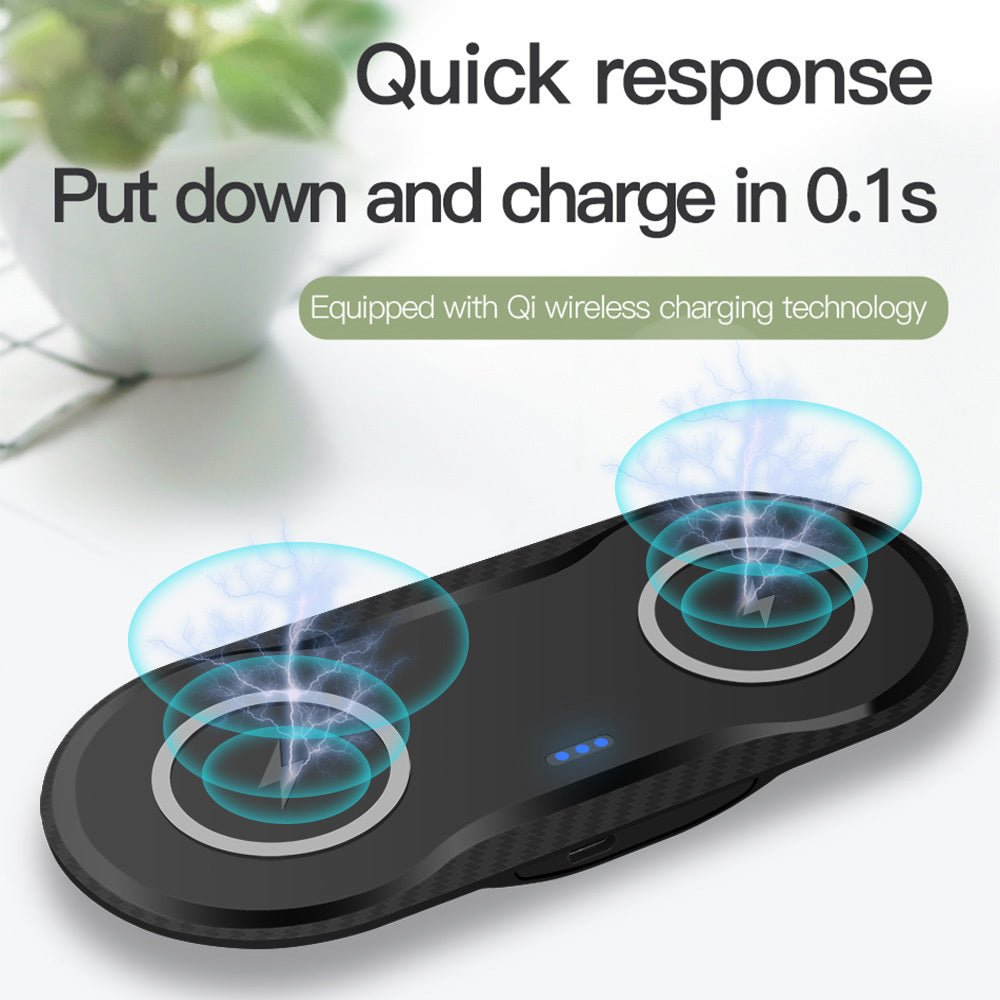 Wireless Charger Dual Mobile Phone Charger - My Web Bazaar