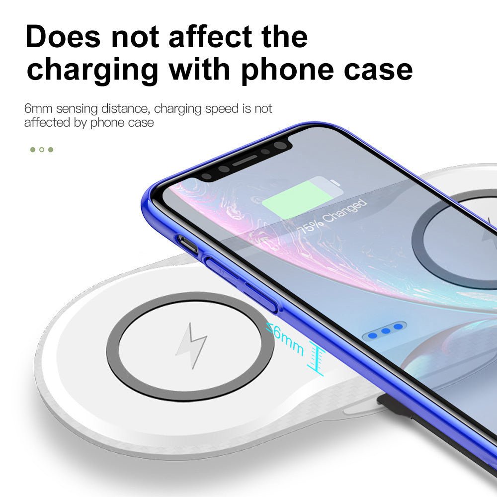 Wireless Charger Dual Mobile Phone Charger - My Web Bazaar
