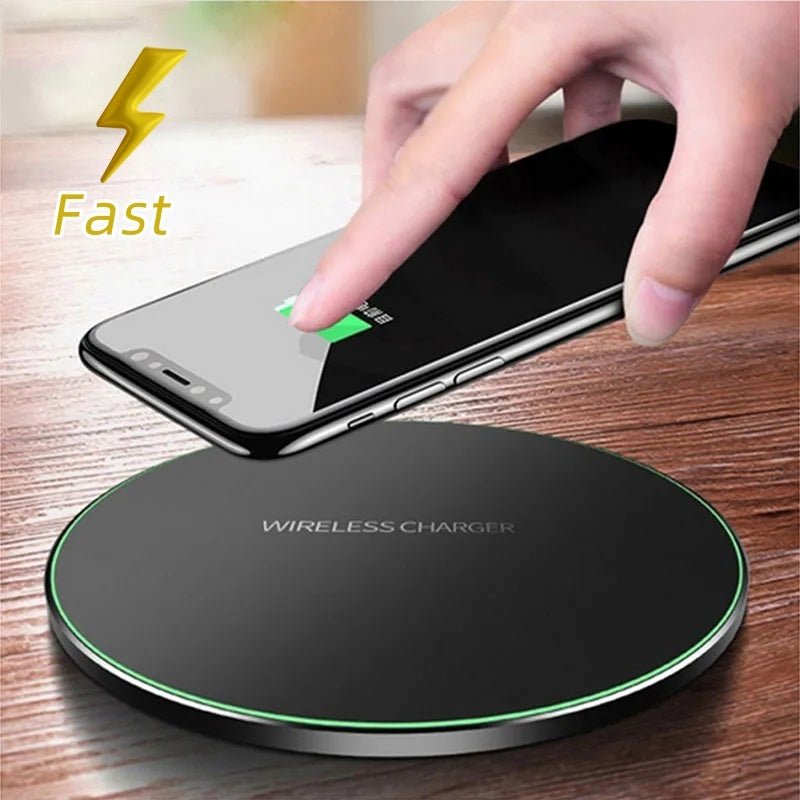 Wireless Charger For I - Phone Fast Wireless Charging Pad For Sam - sung High Speed - My Web Bazaar