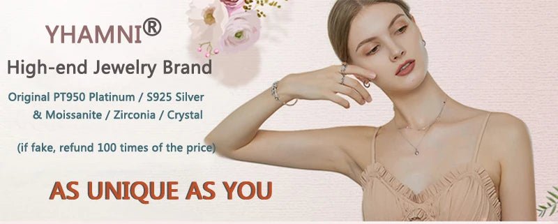 With Certificate Romantic Heart Rings,100% Solid 925 Silver Ring,High Quality Zircon Diamant Wedding Band Gift Jewelry for Women - My Web Bazaar