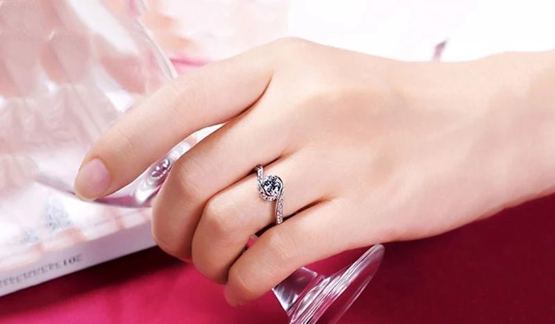 YHAMNI 100% Real Certified Tibetan Silver Rings for Women Men High Quality Round Zircon Wedding Engagement Band Gift Jewelry - My Web Bazaar