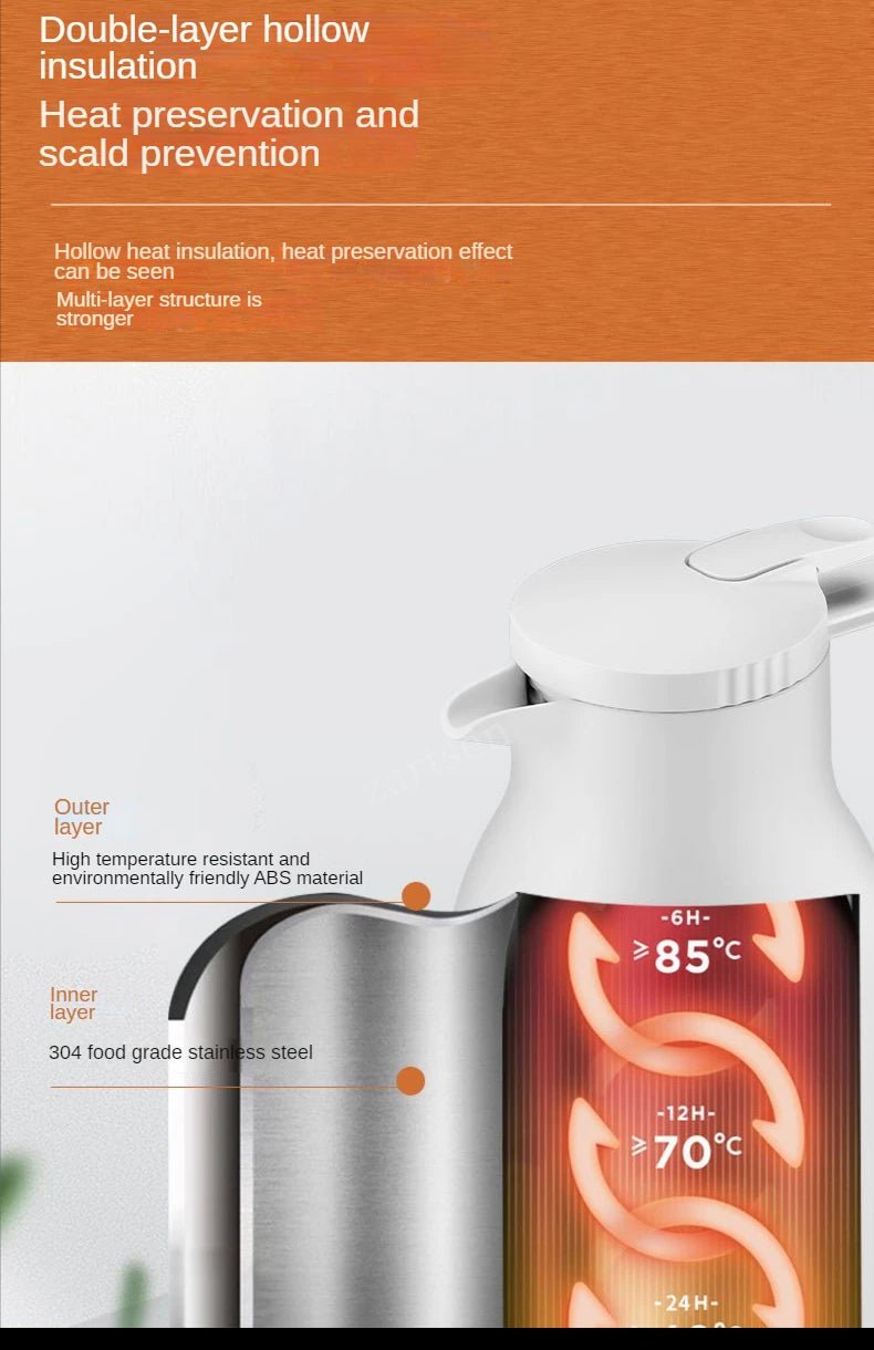 12V/24V 1000ML Car Electric Kettle | Digital Display Convenience - My Web Bazaar