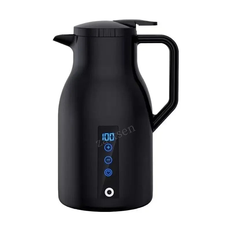 12V/24V 1000ML Car Electric Kettle | Digital Display Convenience - My Web Bazaar