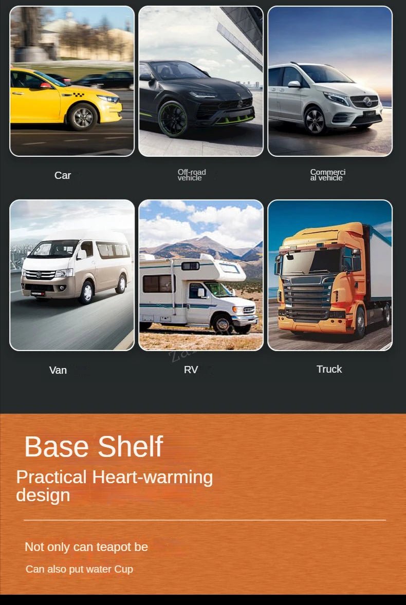 12V/24V 1000ML Car Electric Kettle | Digital Display Convenience - My Web Bazaar