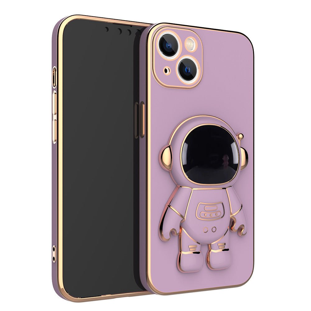 3D Astronaut Phone Case Anti - Drop Electroplating Bracket - My Web Bazaar