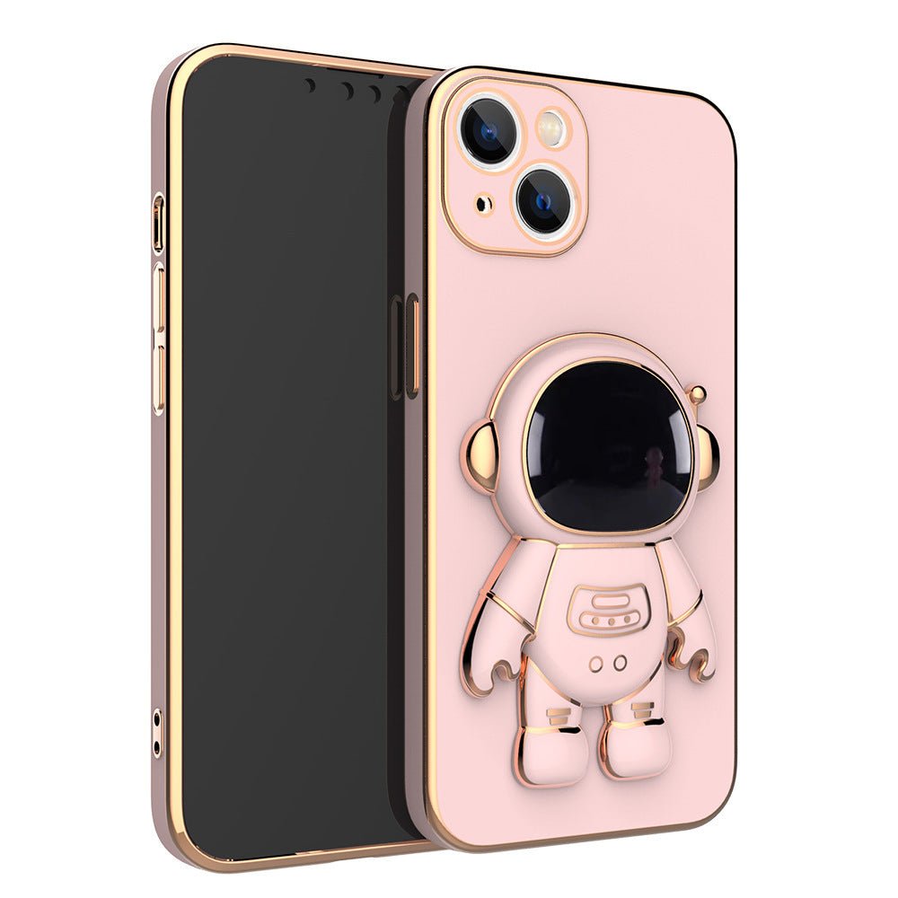 3D Astronaut Phone Case Anti - Drop Electroplating Bracket - My Web Bazaar