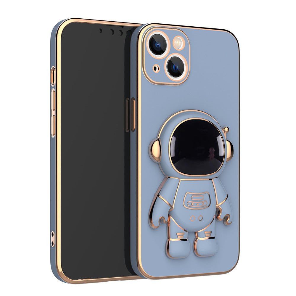3D Astronaut Phone Case Anti - Drop Electroplating Bracket - My Web Bazaar