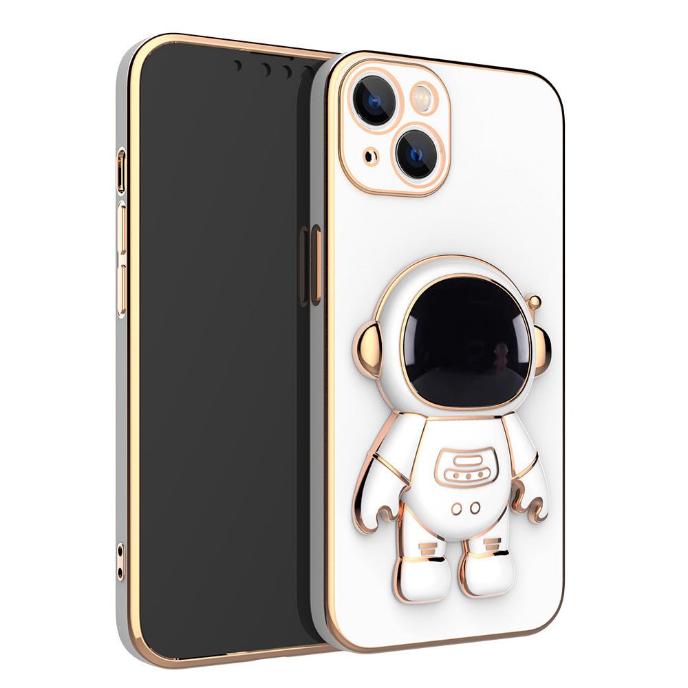 3D Astronaut Phone Case Anti - Drop Electroplating Bracket - My Web Bazaar