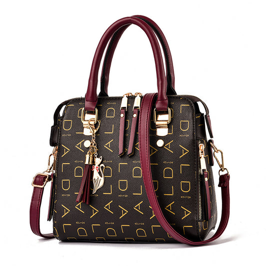 Charming Letters One-Shoulder Messenger Bag | Stylish PU Handbag