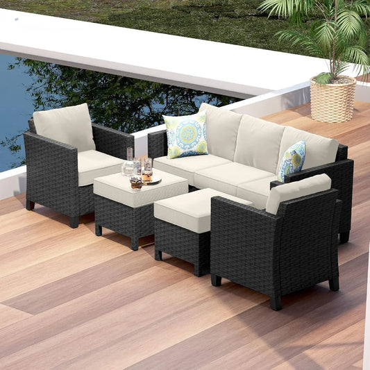• 5-piece outdoor patio furniture sectional