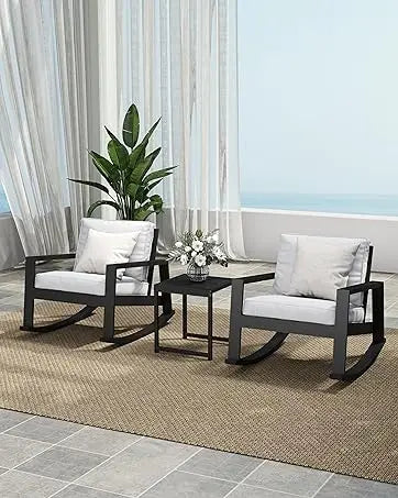 7-Piece Outdoor Rattan Patio Furniture Set – Sectional Sofa Conversation Set
