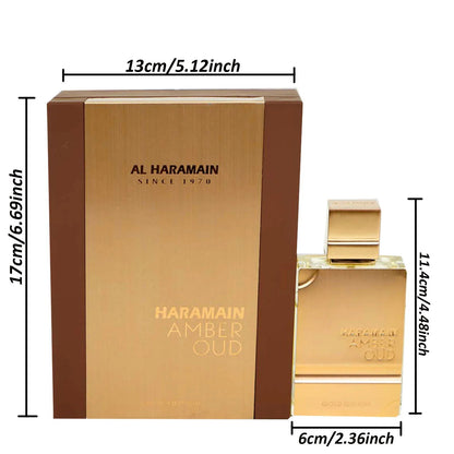 Al Haramain Amber Oud Gold Edition Eau de Parfum – Long - Lasting Unisex Fragrance, Amber Vanilla Scent (2.0oz) - My Web Bazaar