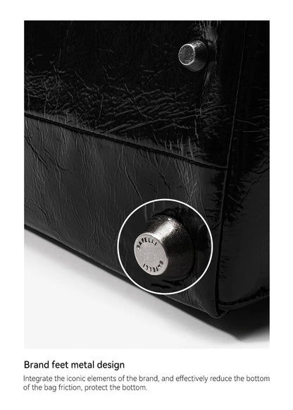 BAFELLI 2025 Casual Tote | Unisex Genuine Leather Bag - My Web Bazaar