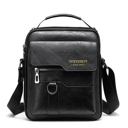 Brand Men Shoulder Bag for 9.7" iPad PU Leather Flaps Crossbody Bag - My Web Bazaar
