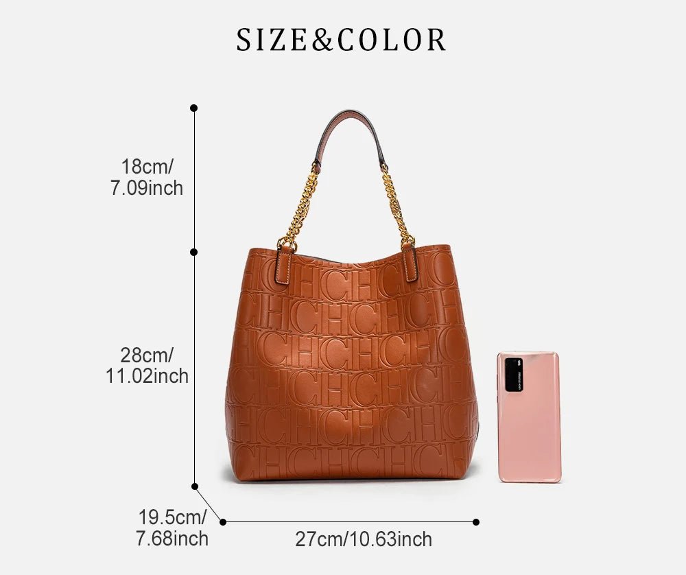 CH Superior Solid Colour Tote Bag | Versatile Large Capacity - My Web Bazaar