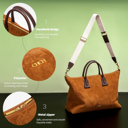 CHCH Women's Vintage Tote Bag | Large Capacity Crossbody Bag - My Web Bazaar