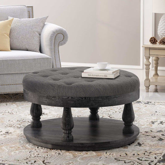 Contemporary Upholstered Ottoman | Stylish Comfort for Homes - My Web Bazaar