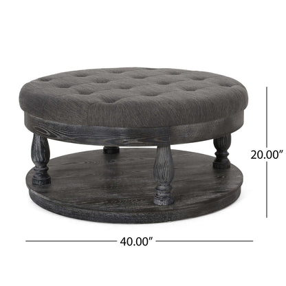 Contemporary Upholstered Ottoman | Stylish Comfort for Homes - My Web Bazaar