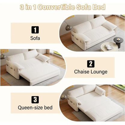 Queen-size sofa bed for small apartments and guest rooms