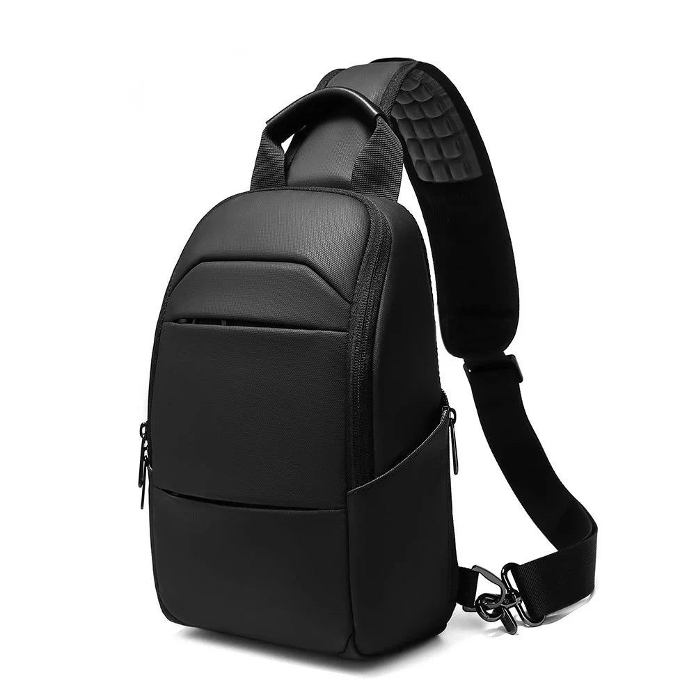 EURCOOL Messenger Bag for Men 9.7” iPad Chest Pocket Crossbody Waterproof Multi - Function Shoulder n1910 - My Web Bazaar