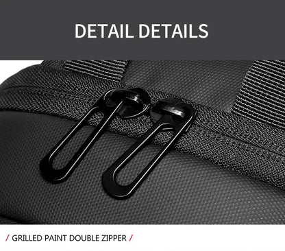 EURCOOL Messenger Bag for Men 9.7” iPad Chest Pocket Crossbody Waterproof Multi - Function Shoulder n1910 - My Web Bazaar
