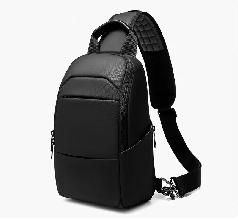EURCOOL Messenger Bag for Men 9.7” iPad Chest Pocket Crossbody Waterproof Multi - Function Shoulder n1910 - My Web Bazaar