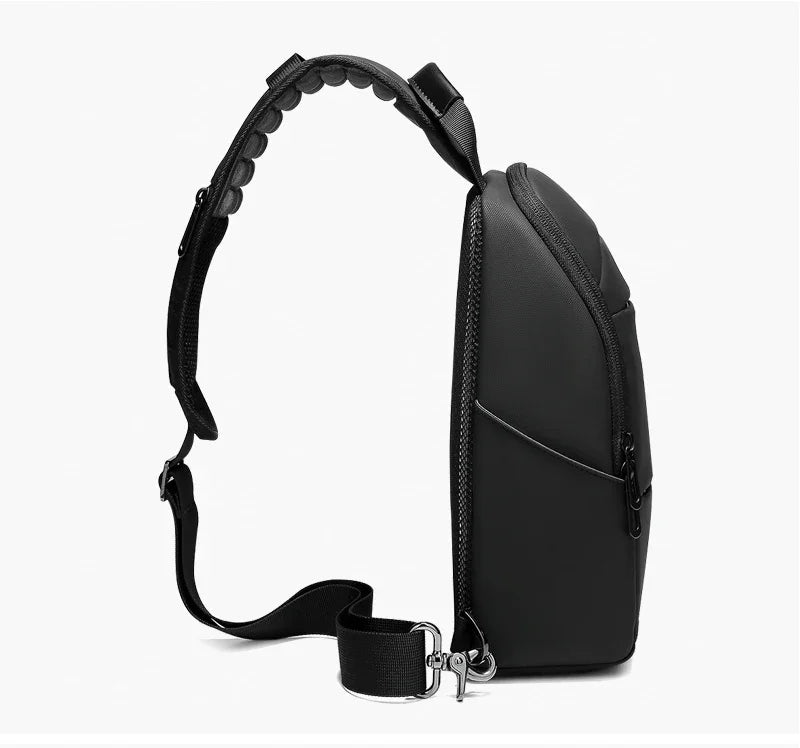 EURCOOL Messenger Bag for Men 9.7” iPad Chest Pocket Crossbody Waterproof Multi - Function Shoulder n1910 - My Web Bazaar