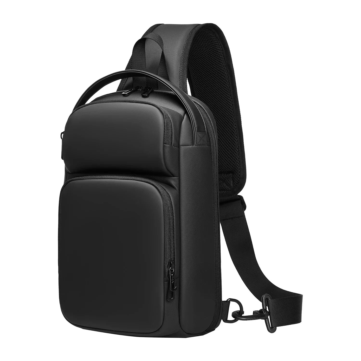EURCOOL Messenger Bag for Men 9.7” iPad Chest Pocket Crossbody Waterproof Multi - Function Shoulder n1910 - My Web Bazaar
