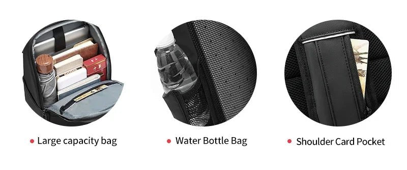 EURCOOL Messenger Bag for Men 9.7” iPad Chest Pocket Crossbody Waterproof Multi - Function Shoulder n1910 - My Web Bazaar