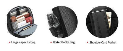 EURCOOL Messenger Bag for Men 9.7” iPad Chest Pocket Crossbody Waterproof Multi - Function Shoulder n1910 - My Web Bazaar