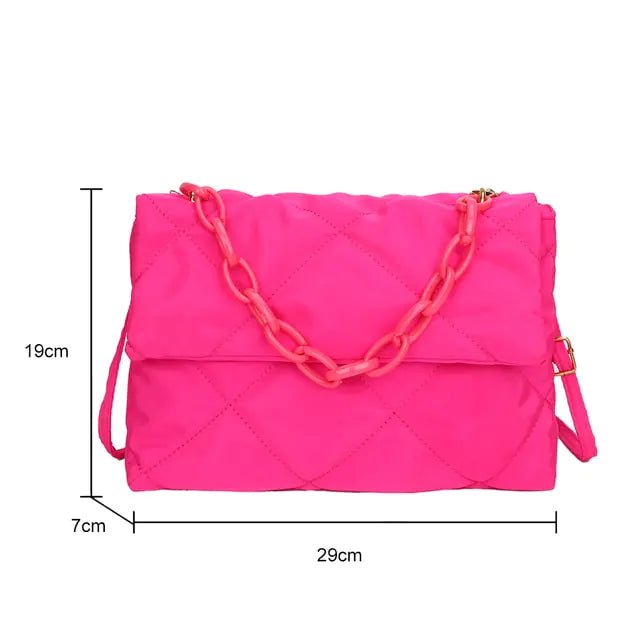 Fashion Large Tote Padded Handbag | Quilted Designer Bag for Women – Winter Collection - My Web Bazaar