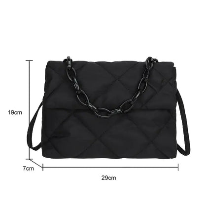 Fashion Large Tote Padded Handbag | Quilted Designer Bag for Women – Winter Collection - My Web Bazaar