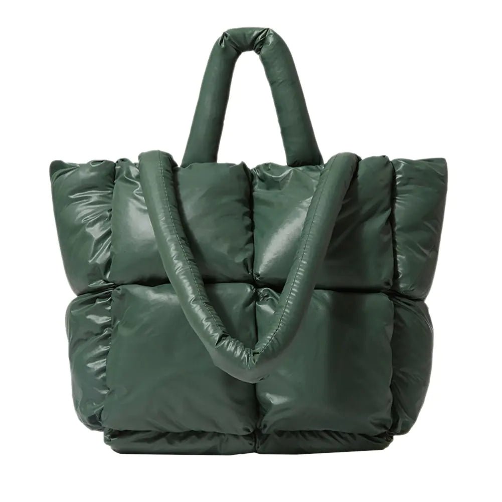 Fashion Large Tote Padded Handbag | Quilted Designer Bag for Women – Winter Collection - My Web Bazaar