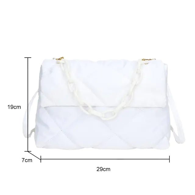Fashion Large Tote Padded Handbag | Quilted Designer Bag for Women – Winter Collection - My Web Bazaar