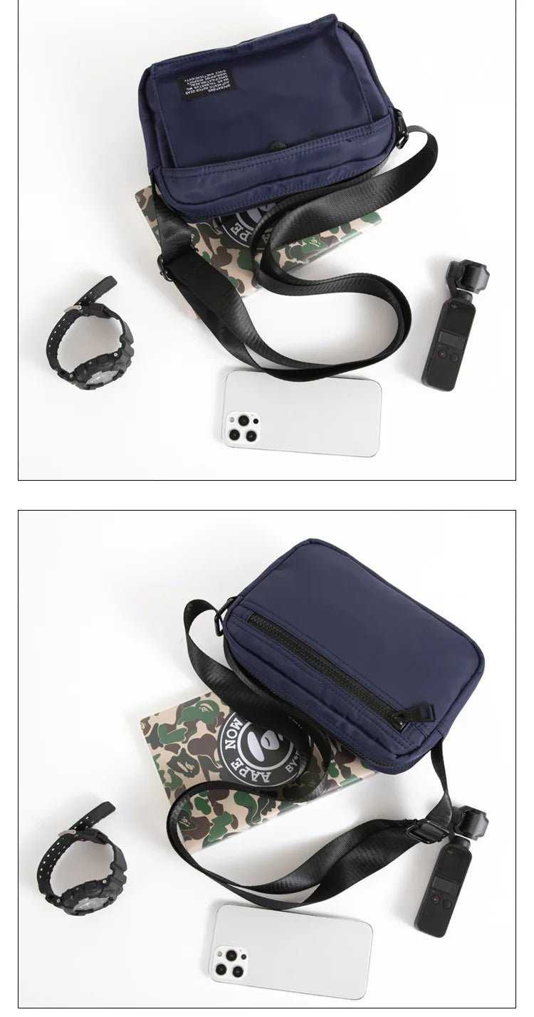Japanese Nylon Travel Shoulder Man Bag Streetwear Style - My Web Bazaar