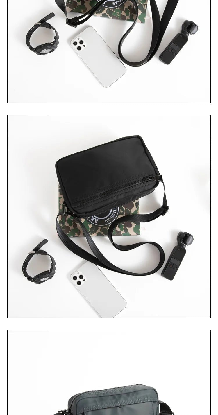 Japanese Nylon Travel Shoulder Man Bag Streetwear Style - My Web Bazaar