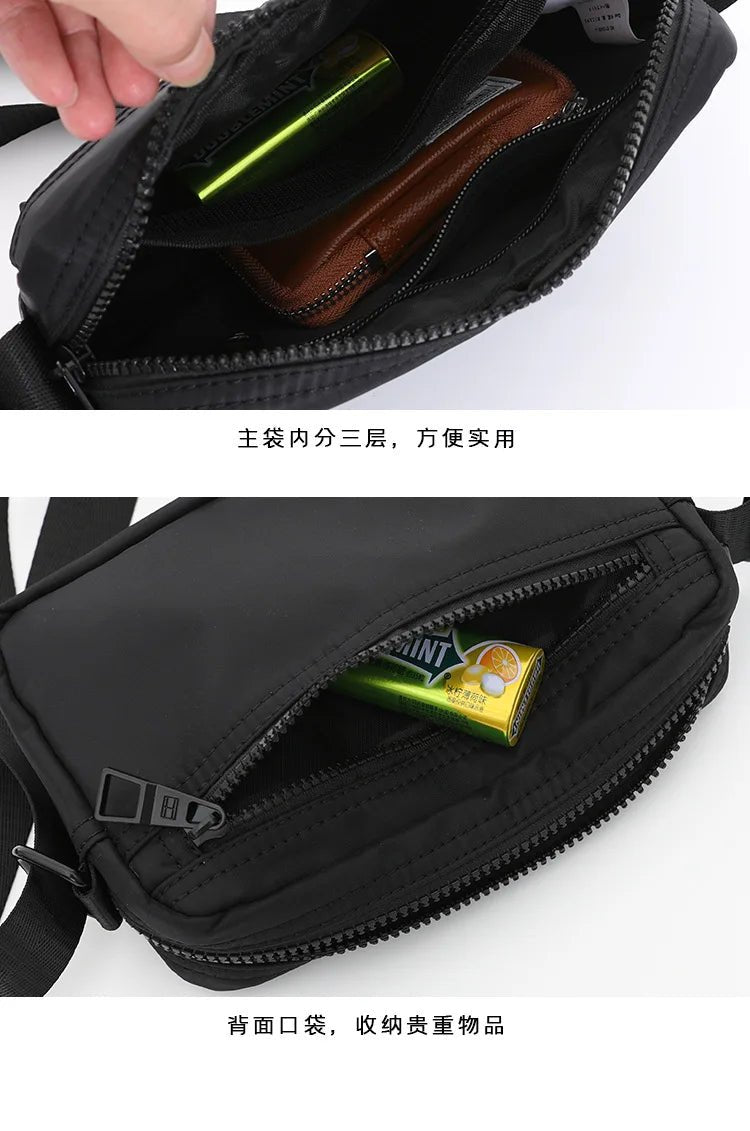 Japanese Nylon Travel Shoulder Man Bag Streetwear Style - My Web Bazaar