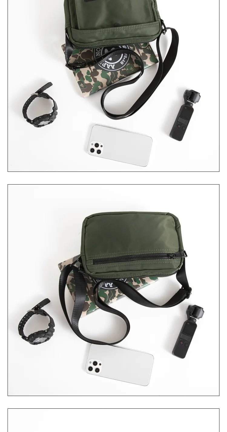 Japanese Nylon Travel Shoulder Man Bag Streetwear Style - My Web Bazaar