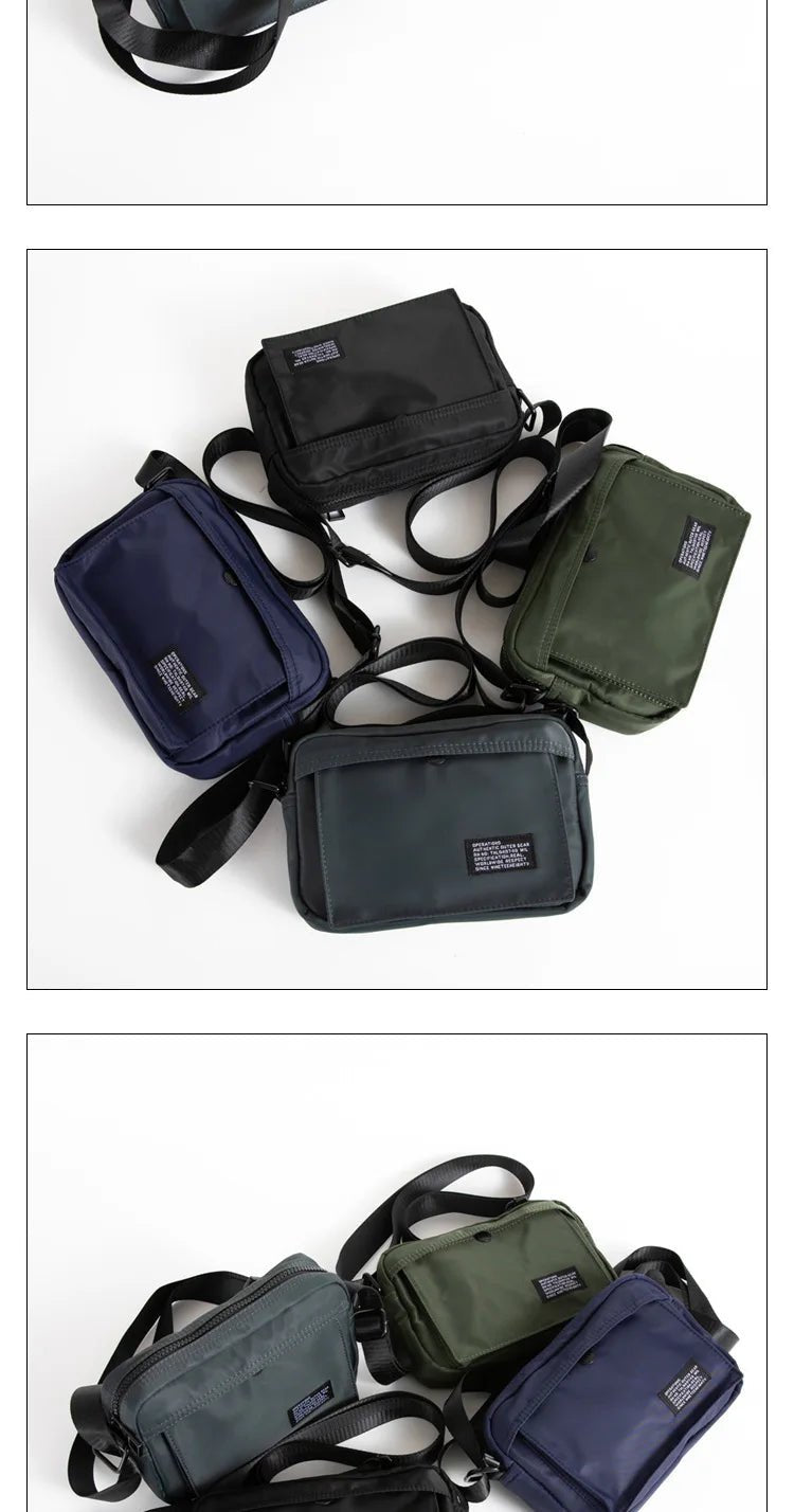 Japanese Nylon Travel Shoulder Man Bag Streetwear Style - My Web Bazaar