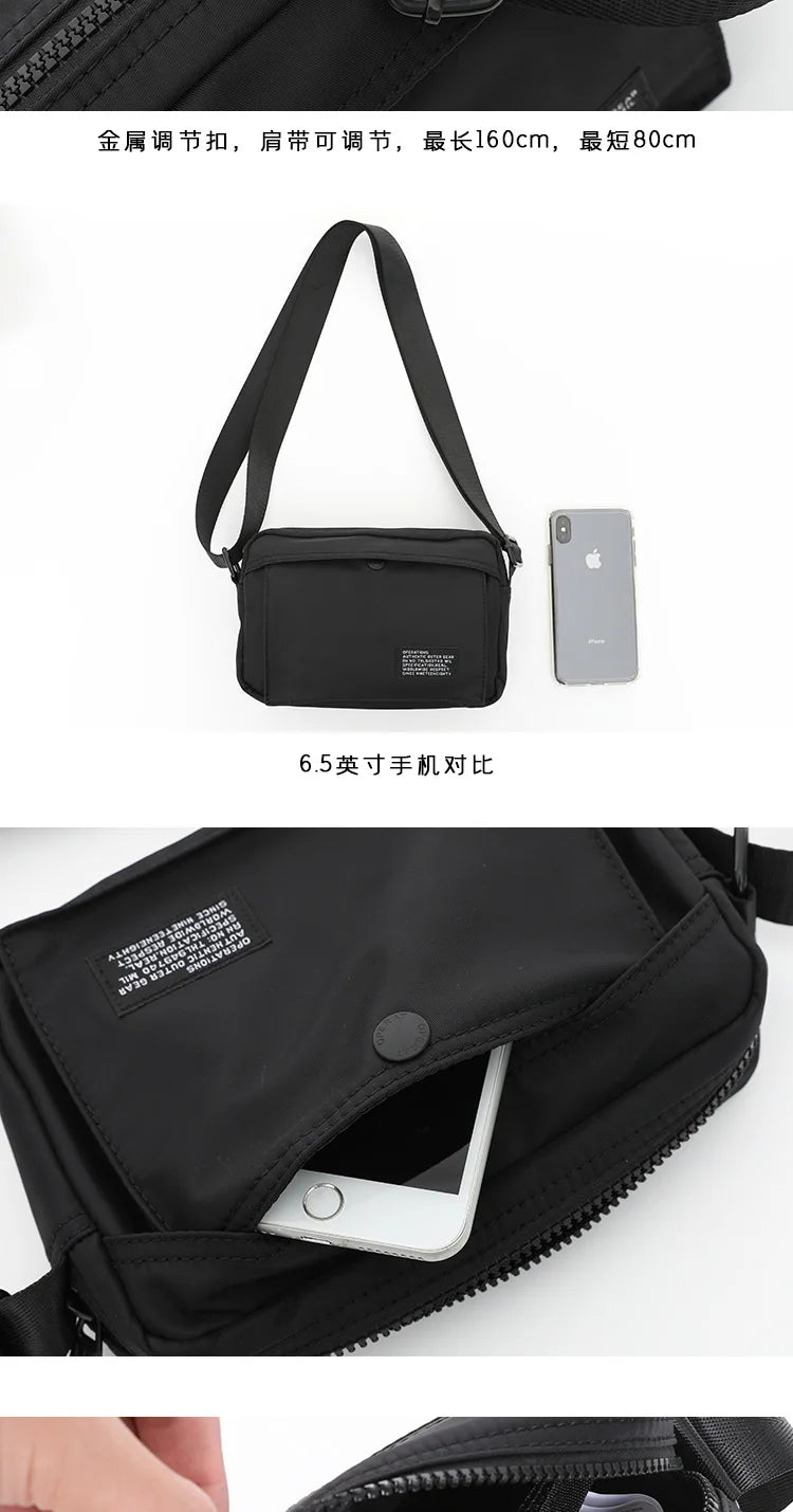 Japanese Nylon Travel Shoulder Man Bag Streetwear Style - My Web Bazaar