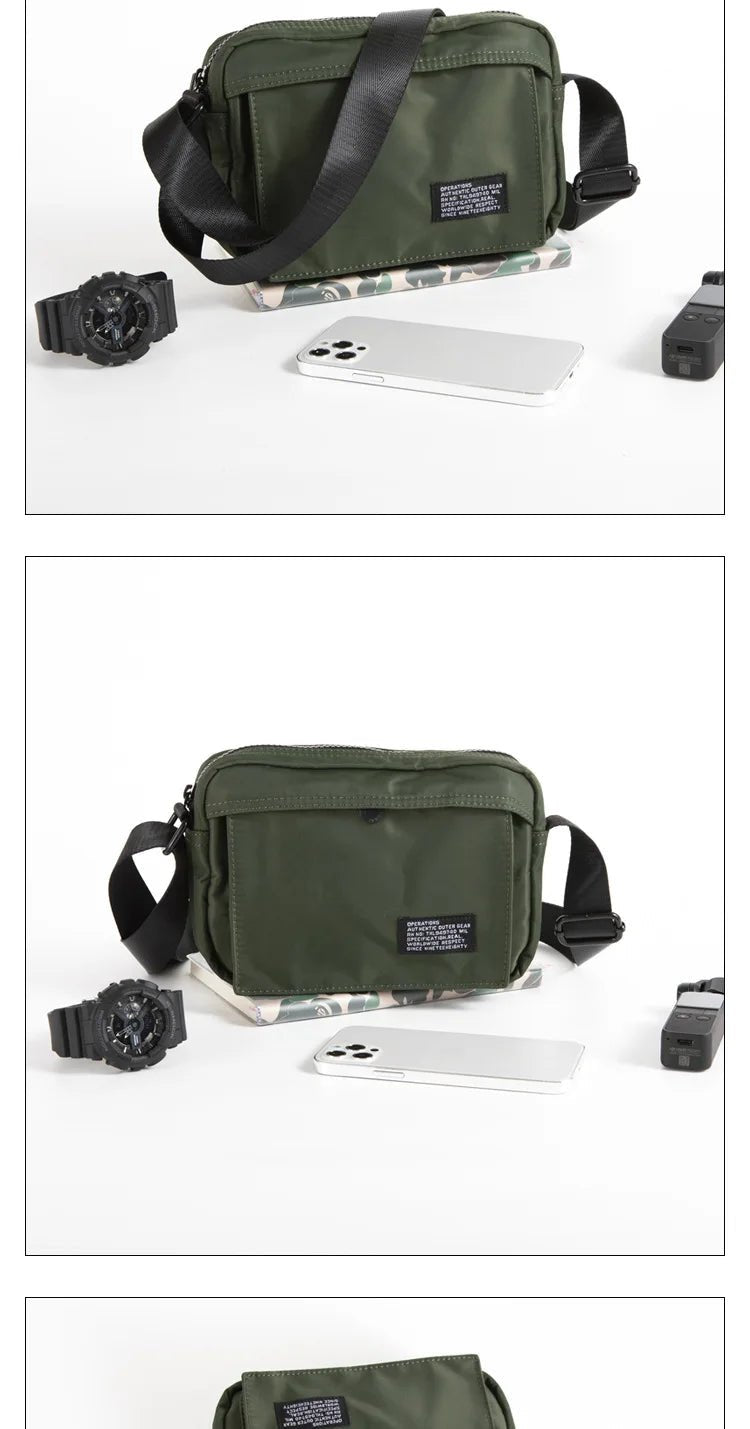 Japanese Nylon Travel Shoulder Man Bag Streetwear Style - My Web Bazaar