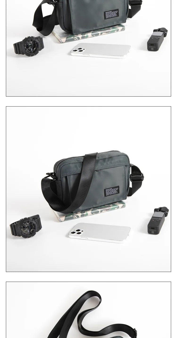 Japanese Nylon Travel Shoulder Man Bag Streetwear Style - My Web Bazaar