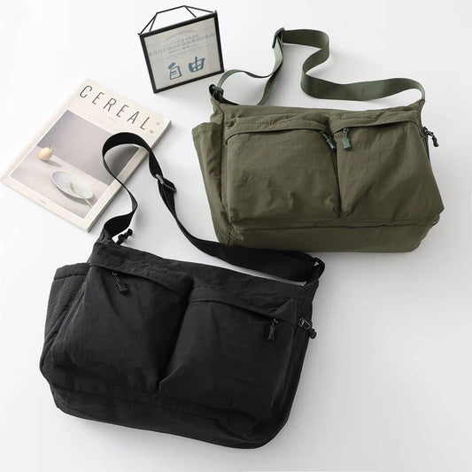 Japanese Nylon Travel Shoulder Man Bag Streetwear Style - My Web Bazaar