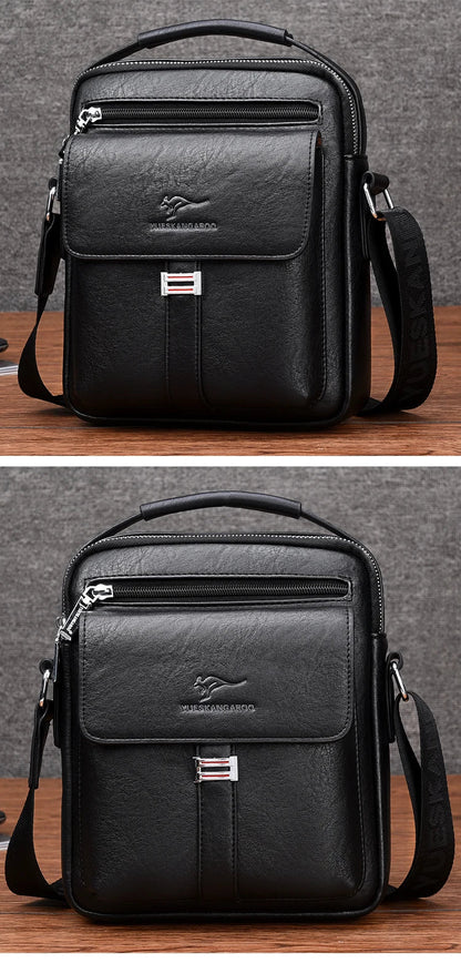 Kangaroo Luxury Brand Men's Shoulder Bag Vintage Messenger Bag Leather Handbag Split Leather Crossbody Bags For Men 2020 New - My Web Bazaar