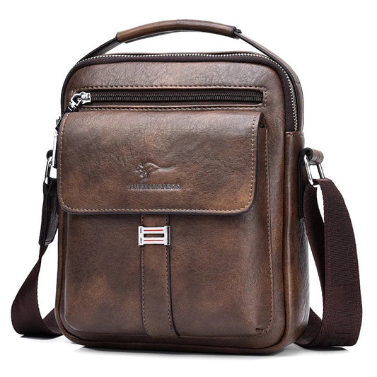 Kangaroo Luxury Brand Men's Shoulder Bag Vintage Messenger Bag Leather Handbag Split Leather Crossbody Bags For Men 2020 New - My Web Bazaar